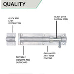 Tower Bolt - 150 mm / 6 Inch - Galvanised - tradefit - 4