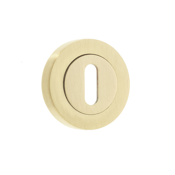 Keyhole Escutcheon - Satin Brass - tradefit - Featured Image
