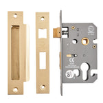 Euro Profile Sashlock Case - 65mm Case 44mm Backset - Polished Brass - tradefit - 2