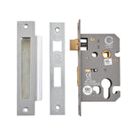 Euro Profile Sashlock Case - 65mm Case 44mm Backset - Satin Chrome - tradefit - 2