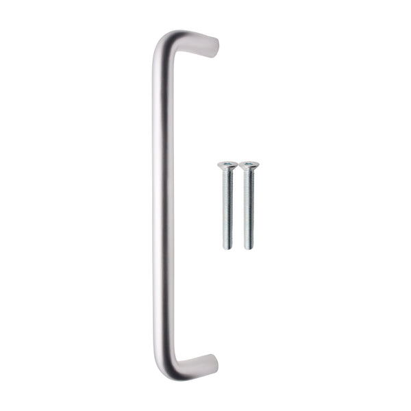 Bolt Fix Pull Handle - 300mm x 19mm - Satin Aluminium - tradefit - Featured Image