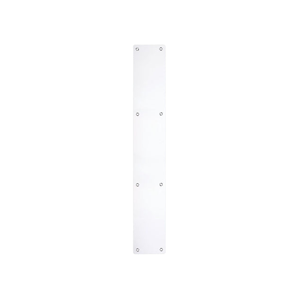 Door Finger Push Plate - 75mm x 475mm - Radius - Polished Stainless - tradefit - Featured Image