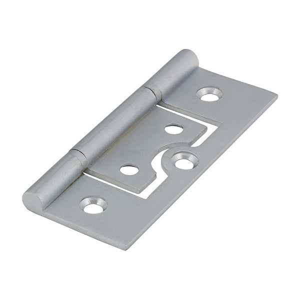 Solid Brass Plain Bearing Flush Hinge - 75 x 50mm - Satin Chrome - tradefit - Featured Image
