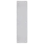 Door Finger Push Plate - 75mm x 300mm - Radius - Satin Stainless - tradefit - 1