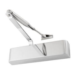 Commercial Grade Fire Door Closer - Power Size 2 - 4 - Door Weight to 80kg - CE Marked - Polished Chrome - tradefit
