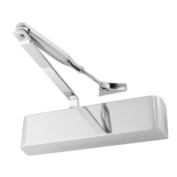 Commercial Grade Fire Door Closer - Power Size 2 - 4 - Door Weight to 80kg - CE Marked - Polished Chrome - tradefit - Featured Image