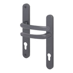 Anthracite Grey UPVC Door Handles - 92mm PZ Centres - 215mm Fixing Centres - 246 x 32mm - tradefit - 1