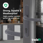Anthracite Grey UPVC Door Handles - 92mm PZ Centres - 215mm Fixing Centres - 246 x 32mm - tradefit - 5