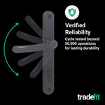 Anthracite Grey UPVC Door Handles - 92mm PZ Centres - 215mm Fixing Centres - 246 x 32mm - tradefit - 7