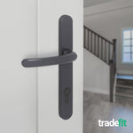 Anthracite Grey UPVC Door Handles - 92mm PZ Centres - 215mm Fixing Centres - 246 x 32mm - tradefit - 6