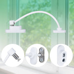 Cable Window Restrictor Safety Lock for Timber or UPVC With Keys - 200mm - White - Pack of 20 - tradefit - 5