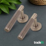 Aurora Antique Brass Lever on Rose Door Handle Kit - Medium Duty FD30/60 - 76mm Latch - tradefit - 8