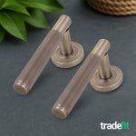 Aurora Antique Brass Lever on Rose Door Handle Kit - Medium Duty FD30/60 - 80mm Euro Sashlock and Double Cylinder - Master Keyed - tradefit - 8
