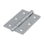 Solid Brass Performance Ball Race Hinge - 76 x 50mm - Polished Chrome - tradefit - 1