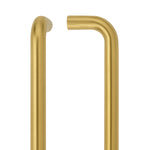 Bolt Fix Fire Rated Pull Handle - 19 x 425mm - PVD Satin Brass - tradefit - 1