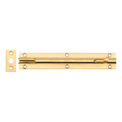 Necked Barrel Bolt - 150mm - Polished Brass - tradefit