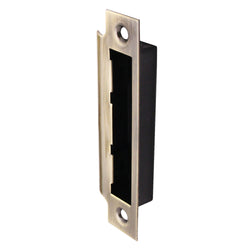 Mortice Lock Strike Plate - Antique Brass - tradefit