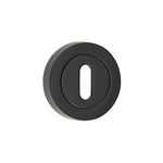Keyhole Escutcheon - Matt Black - tradefit - 1