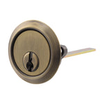 5 Pin Rim Cylinder - Keyed to Differ - Satin Antique Brass - tradefit - 1