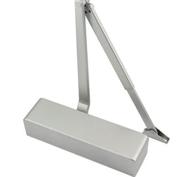 Commercial Grade Fire Door Closer - Power Size 2 - 4 - Door Weight to 80kg - CE Marked - Silver - tradefit