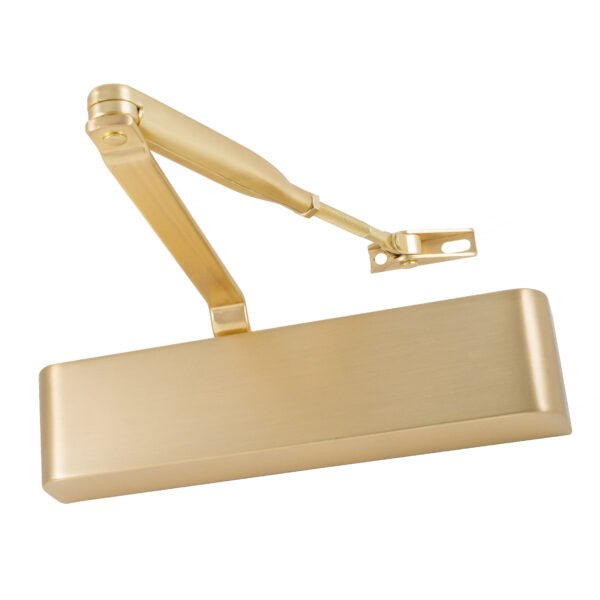 Commercial Grade Fire Door Closer - Power Size 2 - 4 - Door Weight to 80kg - CE Marked - Satin Brass - tradefit - Featured Image