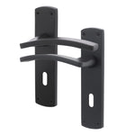 Euroda - Plus Black Lever Lock Fire Door Handles - Keyhole - FD30/60 - tradefit - 1