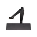 Commercial Grade Fire Door Closer - Power Size 2-4 - Door Weight to 80kg - Backcheck & Delayed Action - CE Marked - Black