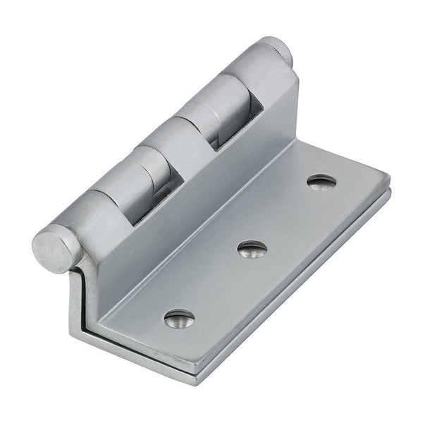 Solid Brass Ball Bearing Stormproof Hinge - 64 x 55mm - Satin Chrome - tradefit - Featured Image