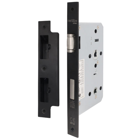 DIN Lift to Lock - 72mm Centres 60mm Backset - Black - tradefit
