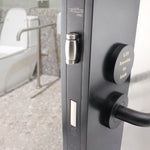 Lift To Lock Kit Disabled Bathroom Toilet Door Lever Handle & Lock - 19mm - Matt Black - BS8300 Equality Act - tradefit - 7
