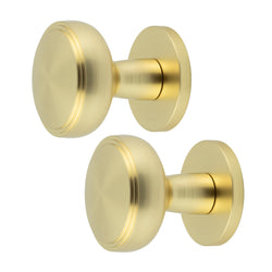 Martil Satin Brass Mortice Door Knob - tradefit