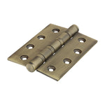 Solid Brass Performance Ball Race Hinge - 102 x 76mm - Antique Brass - tradefit - 1