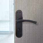 Nola Black Door Handles - Bathroom - tradefit - 6