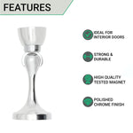 Heavy Duty Magnetic Door Holder - Polished Chrome - tradefit - 2