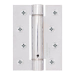 Spring Hinges Single Action Fire Door Pack 3 Self Closing - 102x76x2.7mm - Polished Chrome - Pack of 3 - tradefit - 3
