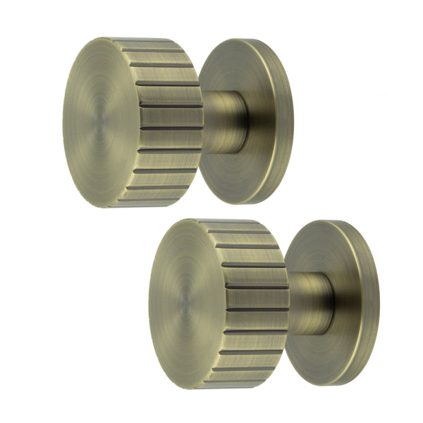 Nador Antique Brass Mortice Door Knob - tradefit - Featured Image
