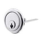 5 Pin Universal Rim Cylinder - Keyed Alike - Polished Chrome - tradefit - 1