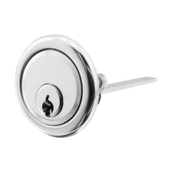 5 Pin Universal Rim Cylinder - Keyed to Differ - Polished Chrome - tradefit