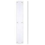 Large Finger Plate to Suit Pull Handle on Backplate - 457 x 76mm - Polished Chrome - tradefit - 1