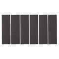 Intumescent Hinge Pads - Graphite - Pack of 6 - 100 x 31 x 0.8mm - Suit 102 x 76mm Hinge