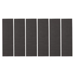 Intumescent Hinge Pads - Graphite - Pack of 6 - 100 x 31 x 0.8mm - Suit 102 x 76mm Hinge - tradefit - 1