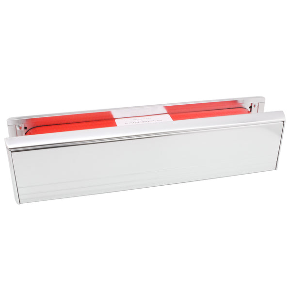 60 Minute Intumescent ABS Frame Telescopic Letterbox - Polished Silver 300mm - tradefit - Featured Image