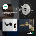 Olbia Antique Brass Lever on Rose Door Handle Kit - 80mm Euro Sashlock and Thumbturn Cylinder - Master Keyed - 5