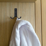 Coat Hook Twin Double Robe Modern - 70mm - Matt Black - Pack of 2 - tradefit - 4