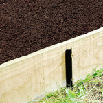 Timber Railway Sleeper Pin Bracket - 450mm - Galvanised Steel - Pack of 10 - tradefit - 5