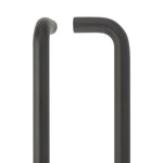 Bolt Fix Fire Rated Pull Handle - 19 x 425mm - Matt Black - tradefit - 1
