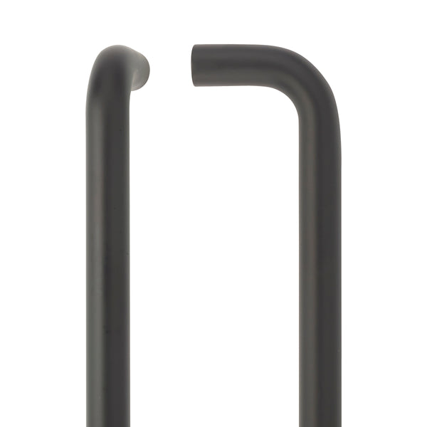 Bolt Fix Fire Rated Pull Handle - 19 x 425mm - Matt Black - tradefit - Featured Image