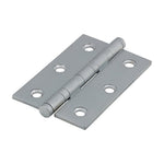Solid Brass Performance Ball Race Hinge - 76 x 50mm - Satin Chrome - tradefit - 1