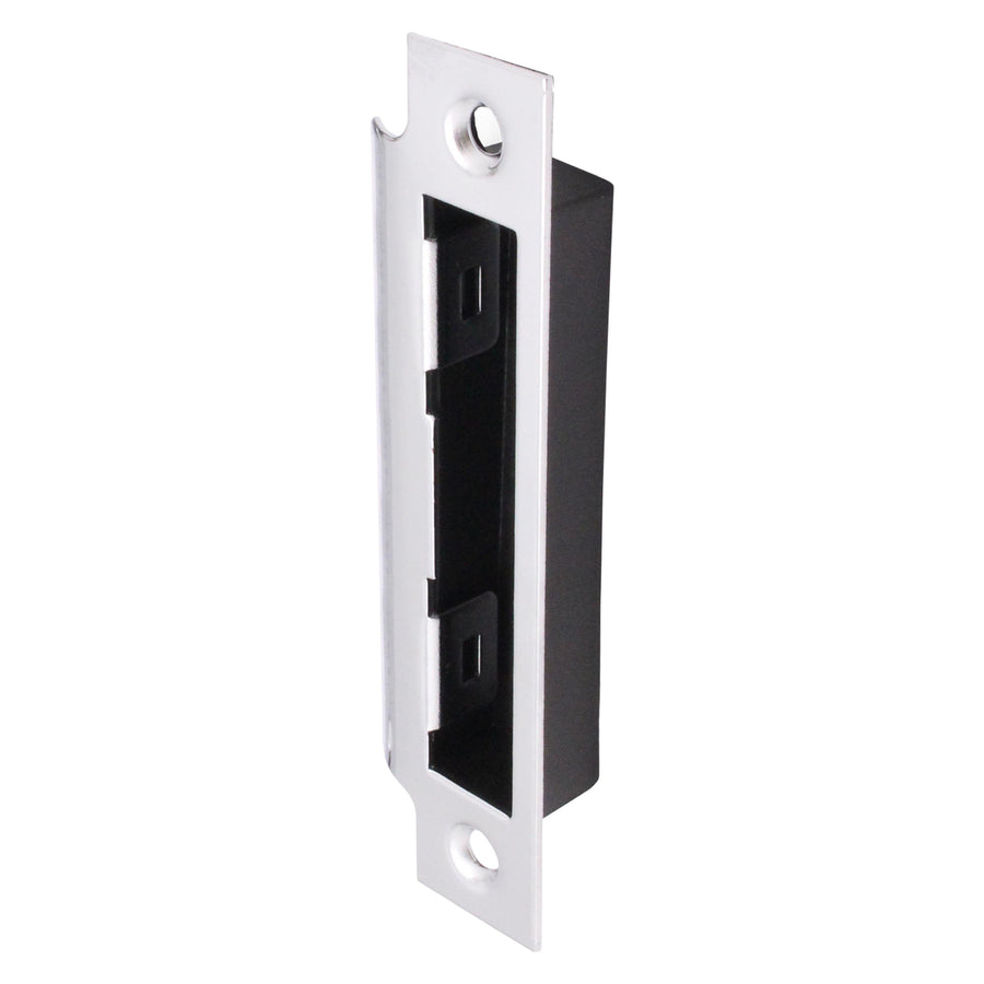 Mortice Lock Strike Plate - Polished Chrome - tradefit