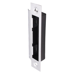Mortice Lock Strike Plate - Polished Chrome - tradefit